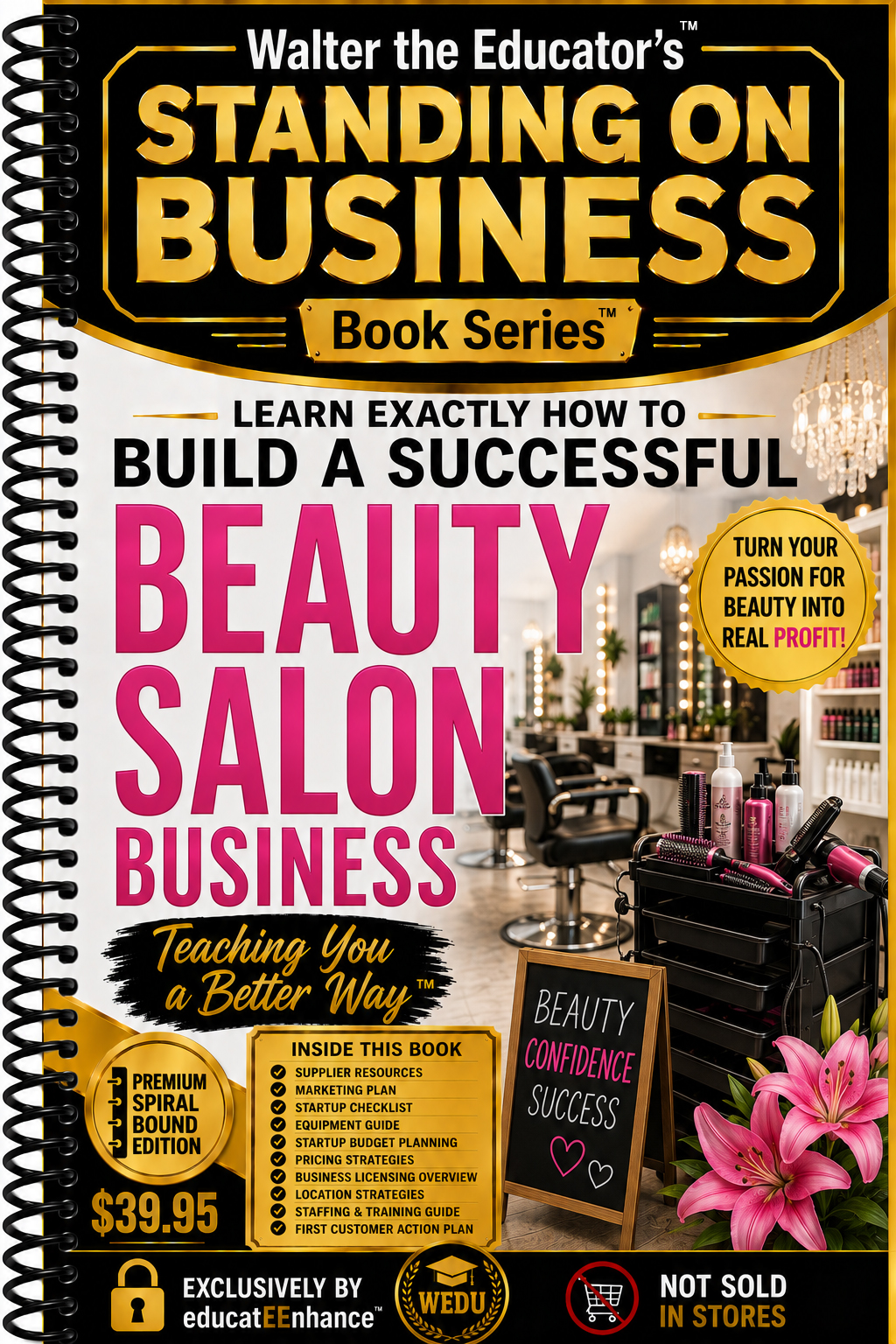Learn Exactly How to Build a Successful Beauty Salon Business Book Cover