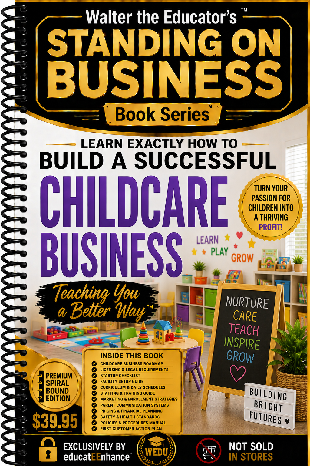 Learn Exactly How to Build a Successful Childcare Business Book Cover