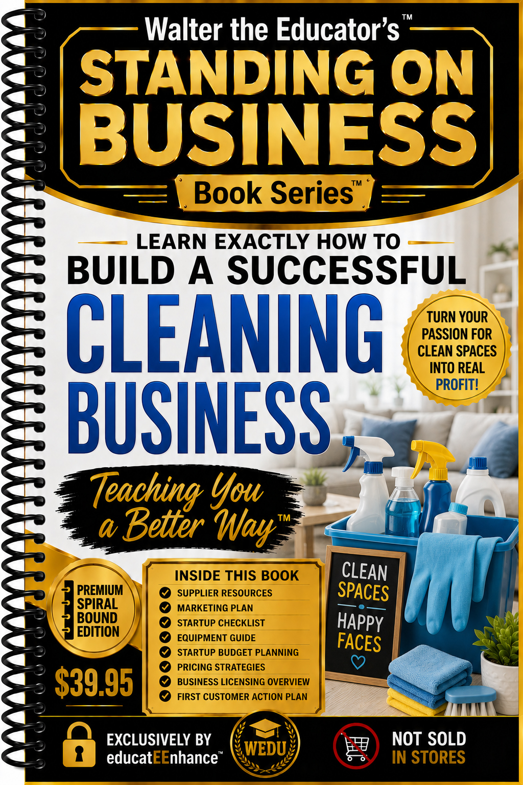 Learn Exactly How to Build a Successful Cleaning Stand Business Book Cover